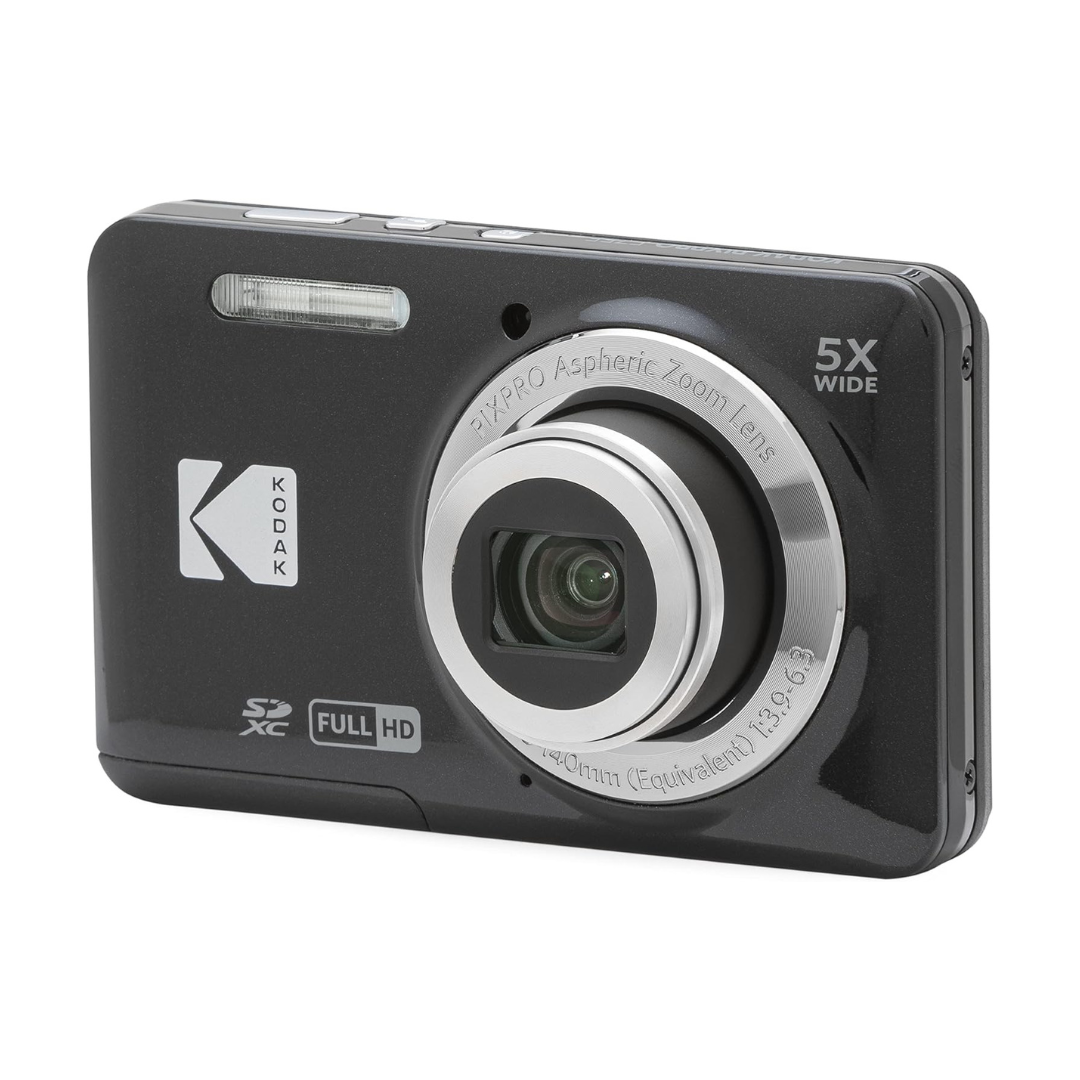 #2 KODAK (コダック) PIXPRO 使いやすい ズーム FZ55-BK 16MP デジタルカメラ 光学5倍ズーム 広角 28mm 2.7インチ液晶画面 (ブラック)